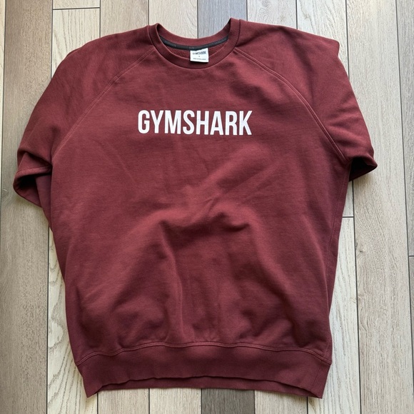 Gymshark burgundy Crewneck Sweater Athletic Style - Picture 2 of 4